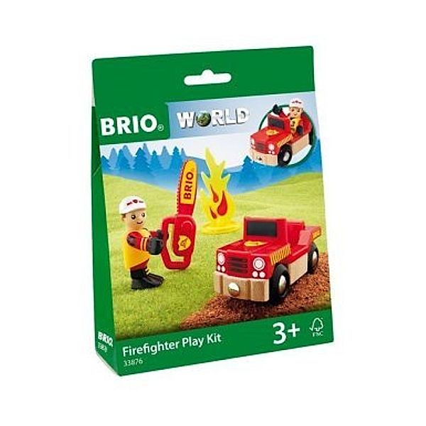 Brio Spiel-Set FEUERWEHR 4-teilig in rot, BRIO®