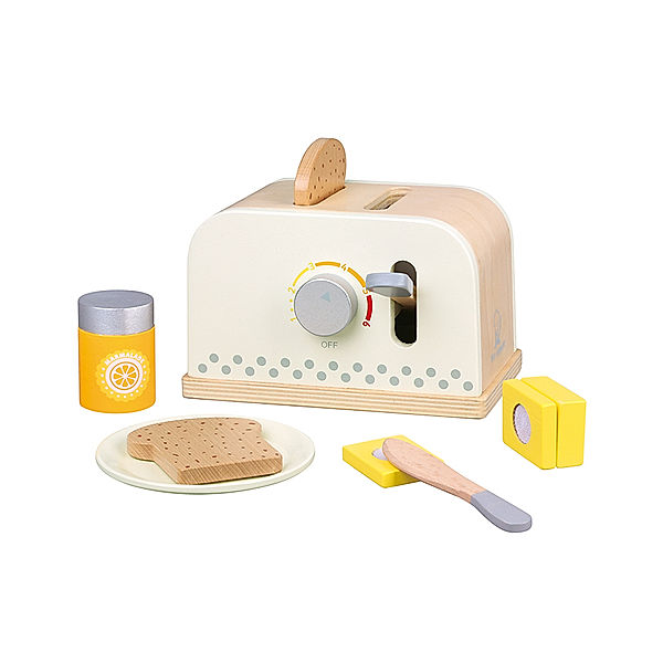 New Classic Toys Spiel-Toaster GUTEN MORGEN 7-teilig in creme