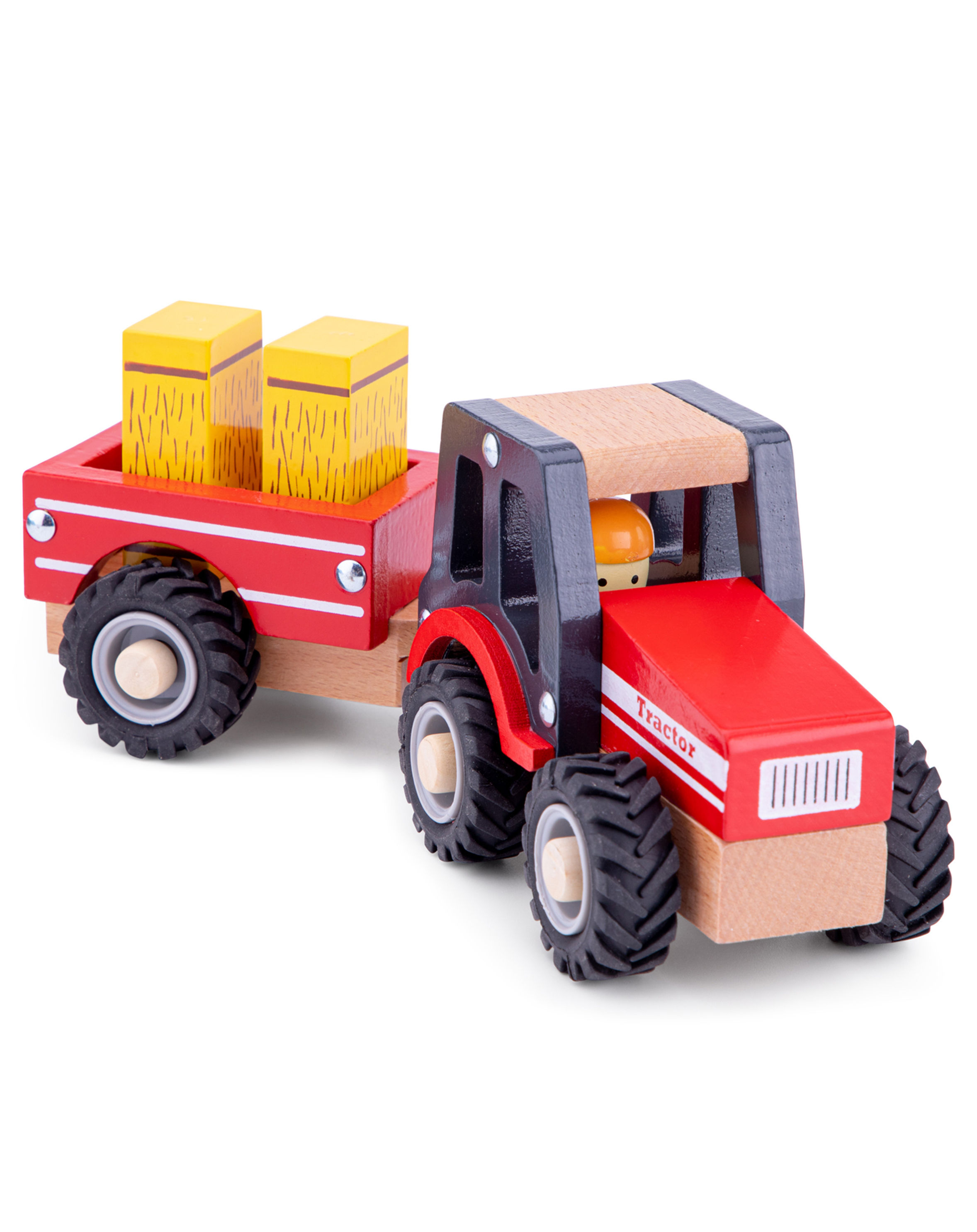 Spiel-Traktor FARM 4-teilig aus Holz kaufen