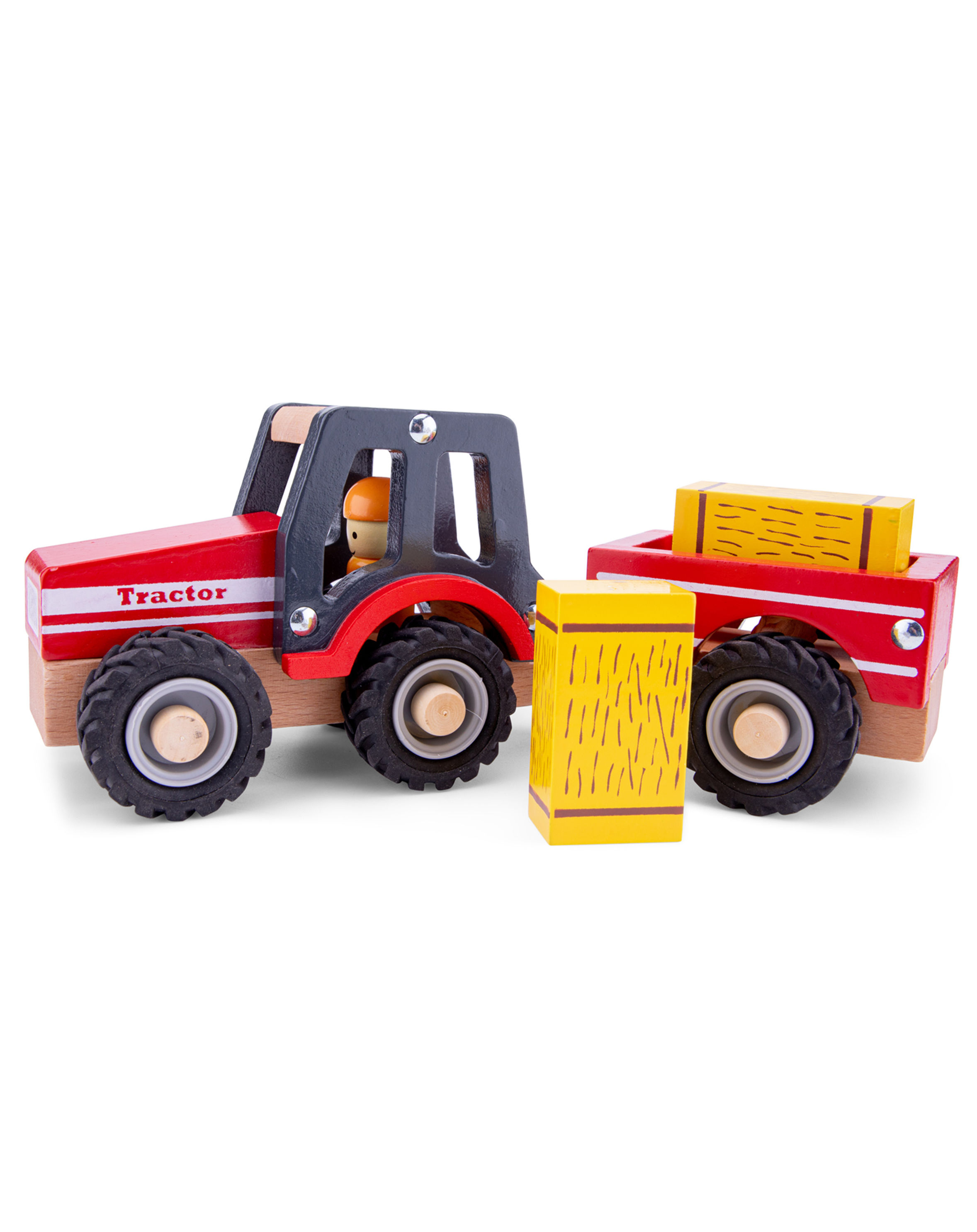Spiel-Traktor FARM 4-teilig aus Holz kaufen