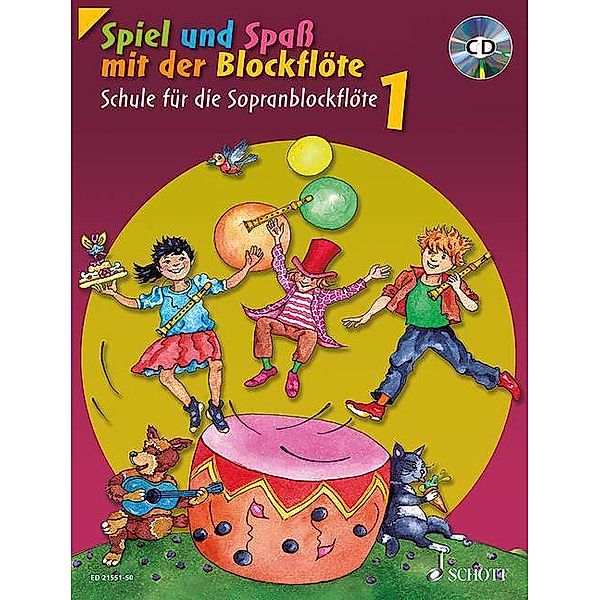 Spiel und Spass mit der Blockflöte / Band 1 / Spiel und Spass mit der Blockflöte, Sopran-Blockflöte, m. Audio-CD.Bd.1, Gerhard Engel, Gudrun Heyens, Konrad Hünteler, Hans-Martin Linde