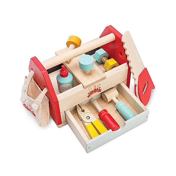Le Toy Van Spiel-Werkzeugkasten CONSTRUCTION 12-teilig aus Holz