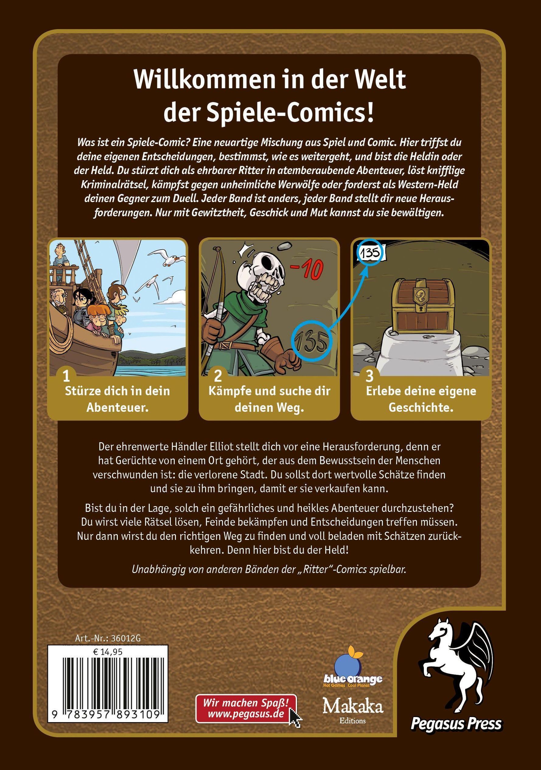 Spiele-Comic Abenteuer, Ritter - Die verlorene Stadt Buch