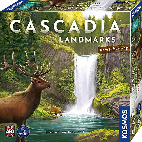 KOSMOS Spiele-Erweiterung CASCADIA - LANDMARKS, Randy Flynn, Flatout Autoren-Team