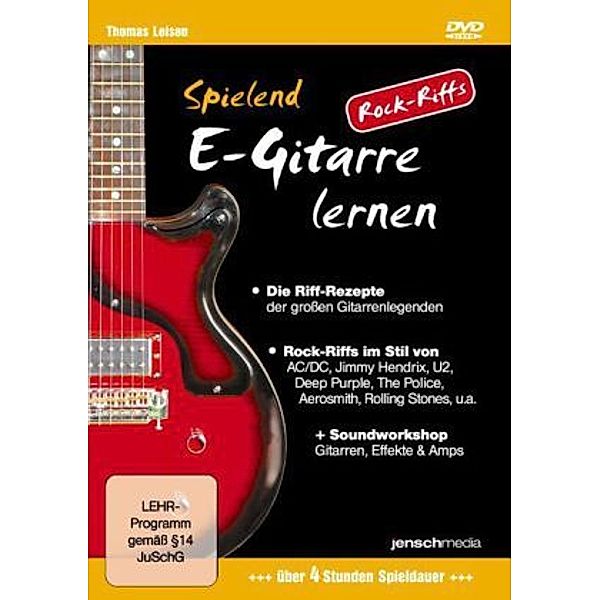 Spielend E-Gitarre lernen - Rock Riffs, 1 DVD, Thomas Leisen