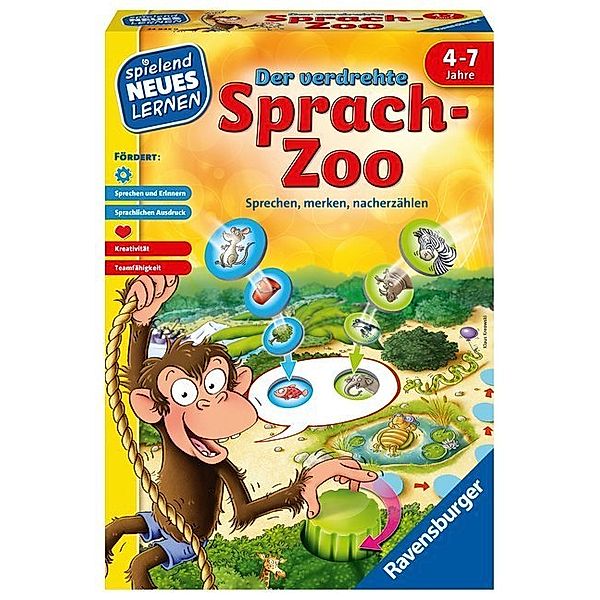 Ravensburger Verlag Spielend Erstes Lernen – Der verdrehte Sprach-Zoo