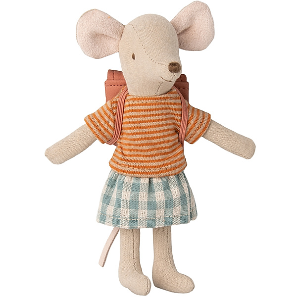 Maileg Spielfigur TRICYCLE MOUSE - BIG SISTER in old rose