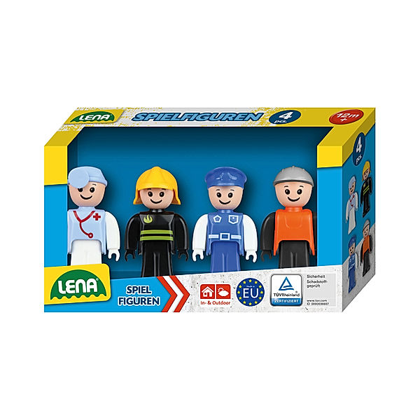 LENA® Spielfiguren-Set BLAU 4-teilig