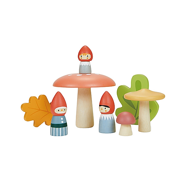 Tender Leaf Toys Spielfiguren-Set FAMILIE WALDZWERGE aus Holz
