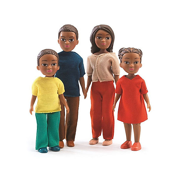 Djeco Spielfiguren-Set MILO & LILAS FAMILIE in bunt