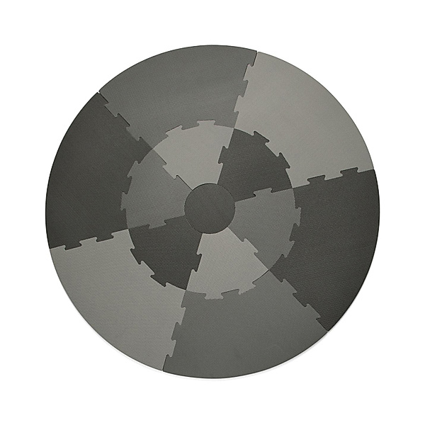 Sebra Spielmatte ROUND PUZZLE (122x122) 13-teilig in elephant grey