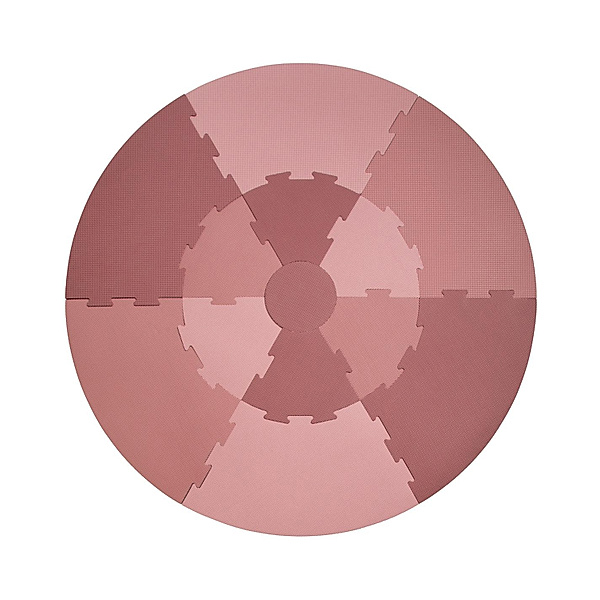 Sebra Spielmatte ROUND PUZZLE (122x122) 13-teilig in blossom pink
