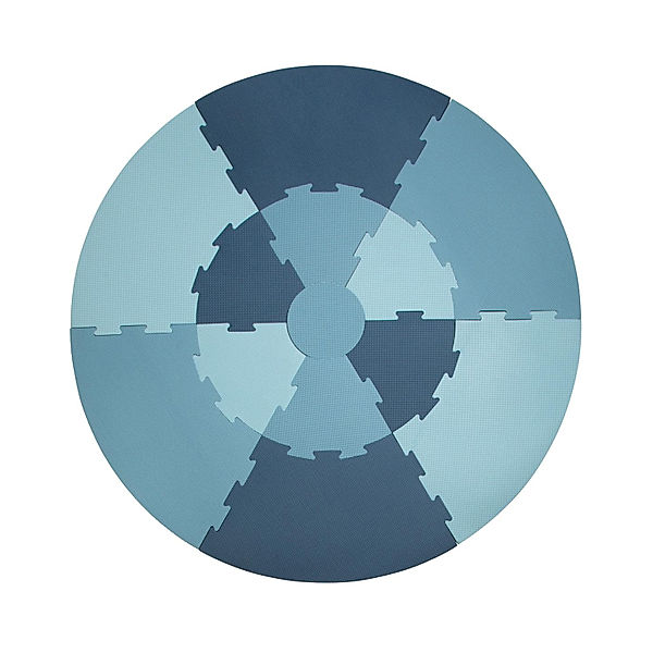 Sebra Spielmatte ROUND PUZZLE (122x122) 13-teilig in powder blue