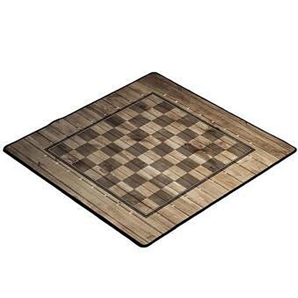 Spielmatte 'Schach Holzoptik' 40x40cm (Spiel-Zubehör)