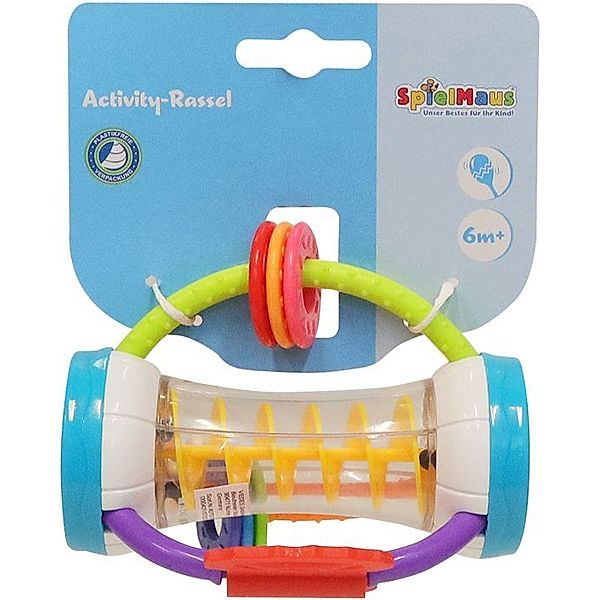 SpielMaus Baby Activity-Rassel mit Spiegel