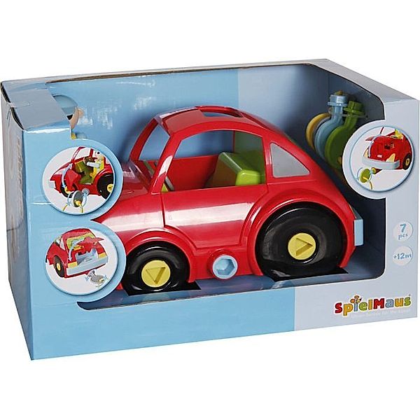 SpielMaus Baby Schlüsselauto mit Fahrerfigur