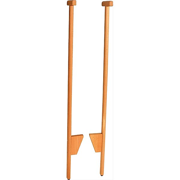 SpielMaus Outdoor Stelzen Holz mit Stütze, Länge 120 cm
