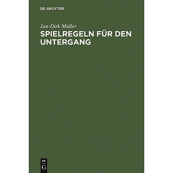 Spielregeln für den Untergang, Jan-Dirk Müller