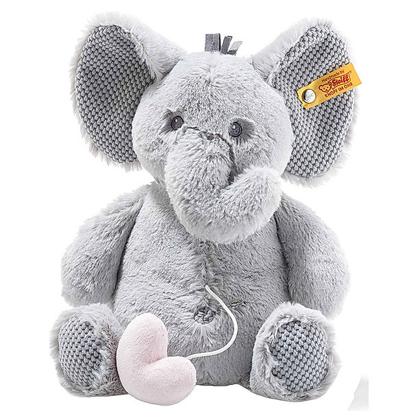 Steiff Spieluhr SOFT CUDDLY FRIENDS ELLIE ELEFANT in hellgrau