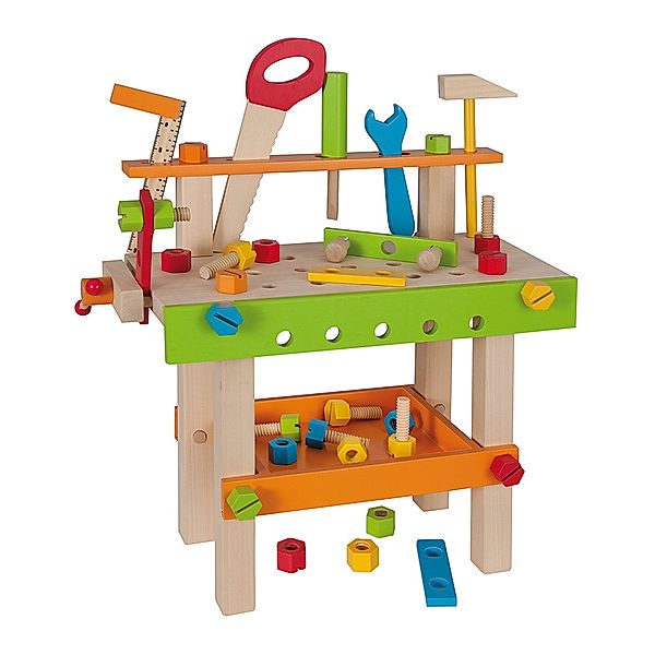 Eichhorn Spielzeug-Werkbank 49-teilig aus Holz