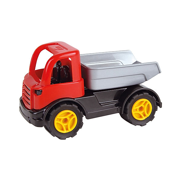 LENA® Spielzeugauto WORKIES - MULDENKIPPER in rot/grau
