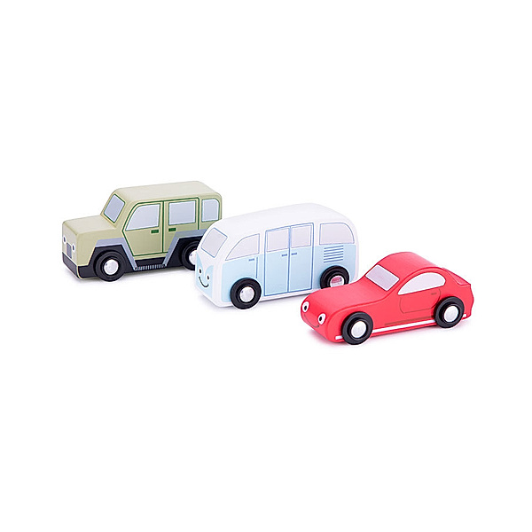 New Classic Toys Spielzeugautos HOLIDAY 3-teilig aus Holz