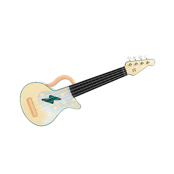 Hape Spielzeuginstrument ROCK'N'ROLL LERN-UKULELE in hellblau