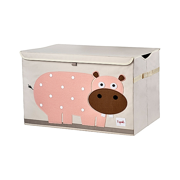 3 sprouts Spielzeugkiste HIPPO (38x61x37) in creme