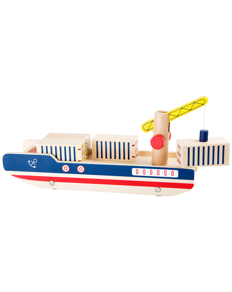 Spielzeugschiff CONTAINERSCHIFF aus Holz bestellen | Weltbild.at