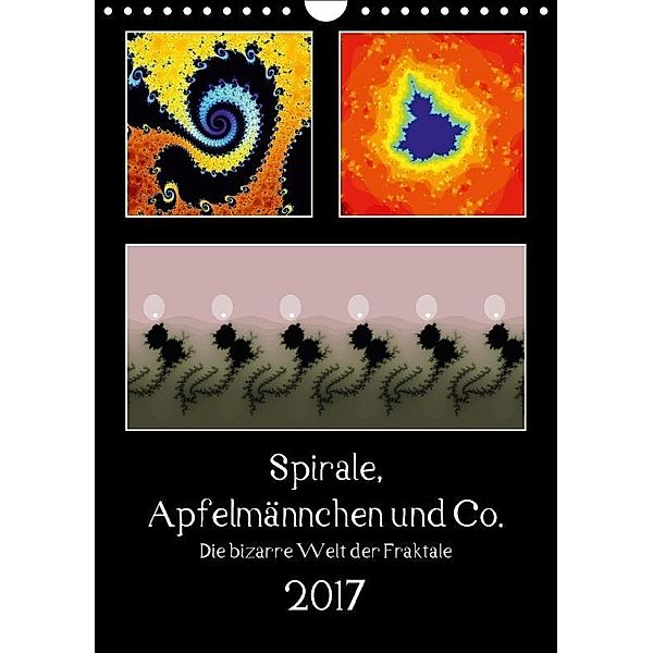 Spirale, Apfelmännchen und Co. - Die bizarre Welt der Fraktale (Wandkalender 2017 DIN A4 hoch), Klaus Rohwer