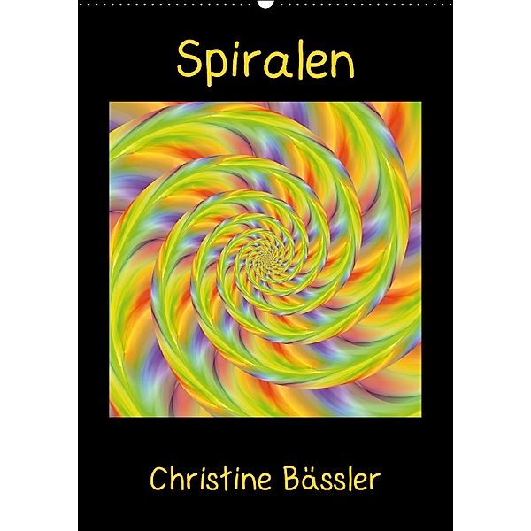 Spiralen (Wandkalender immerwährend DIN A2 hoch), Christine Bässler