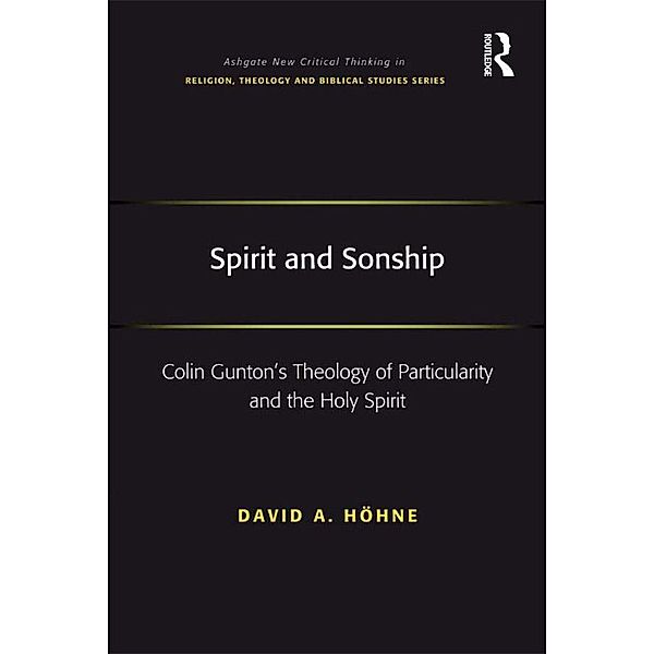 Spirit and Sonship, David A. Höhne