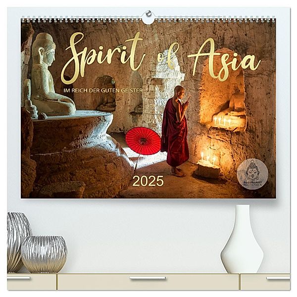 Spirit of Asia - Im Reich der guten Geister (hochwertiger Premium Wandkalender 2025 DIN A2 quer), Kunstdruck in Hochglanz, Calvendo, Mario Weigt