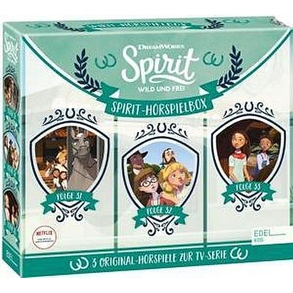 Spirit, wild und frei - Hörspiel-Box.Folge.31-33,3 Audio-CD, Spirit