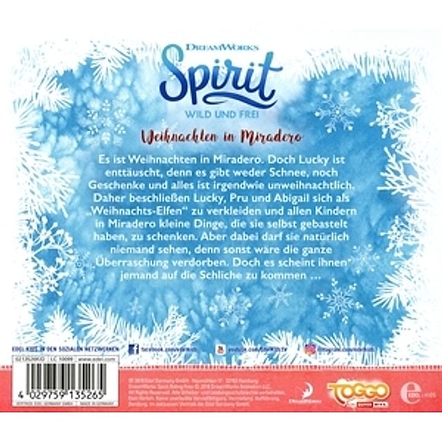 Spirit, wild und frei - Weihnachten in Miradero - Weihnachtsspecial, 1  Audio-CD Hörbuch jetzt bei Weltbild.de bestellen