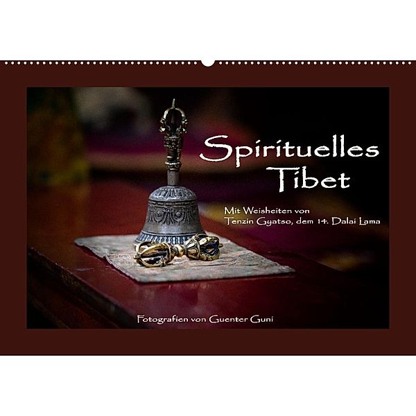 Spirituelles Tibet (Wandkalender 2023 DIN A2 quer), Guenter Guni