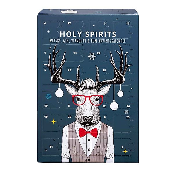 Spirituosen-Adventskalender Holy Spirits 2023 - 24x Gin, Rum & mehr