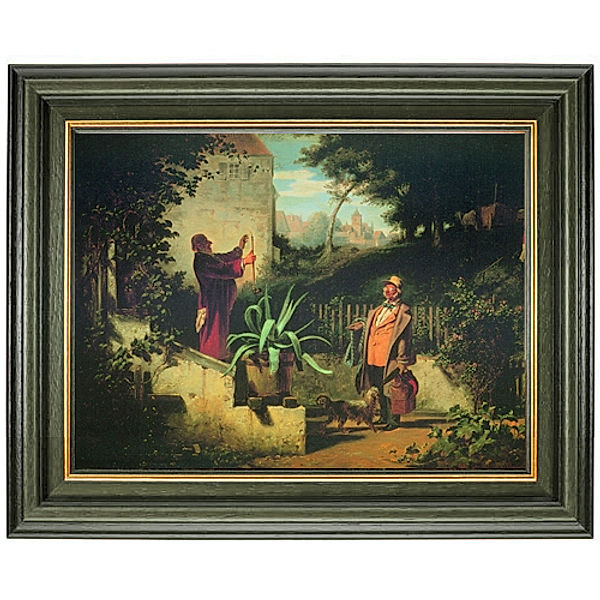 Spitzweg Kunstdruck - Die Jugendfreunde