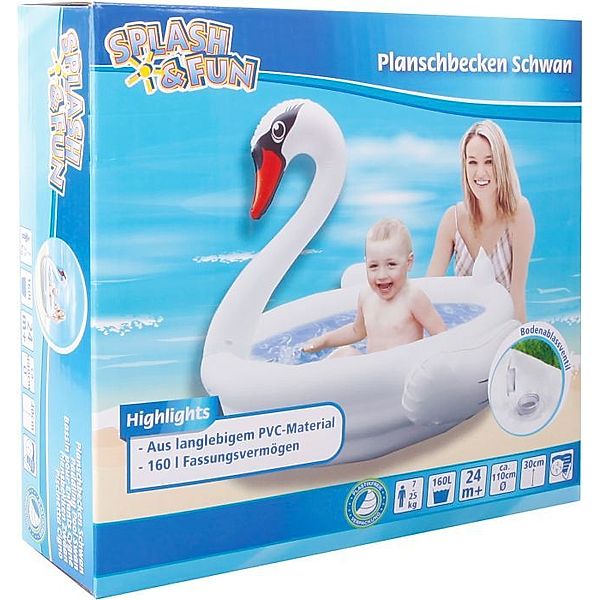 Splash & Fun Planschbecken Schwan #95 cm