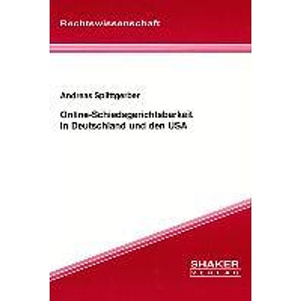 Splittgerber, A: Online-Schiedsgerichtsbarkeit in Deutschlan, Andreas Splittgerber