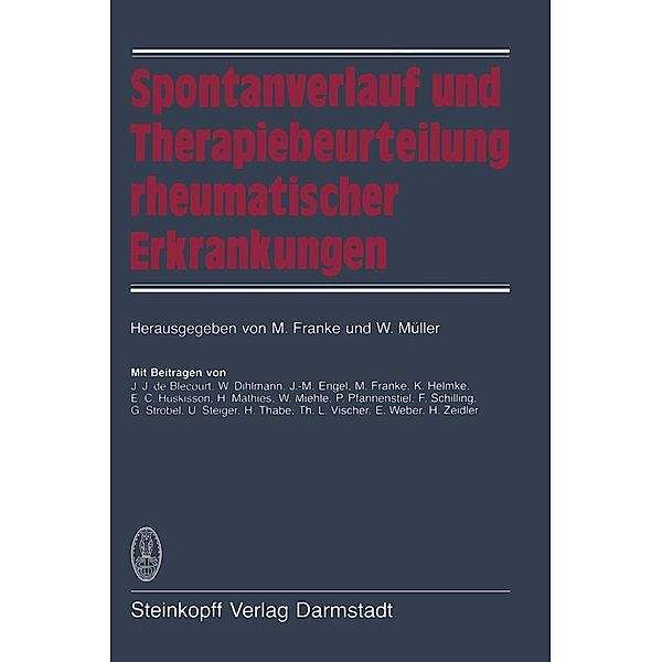 Spontanverlauf und Therapiebeurteilung rheumatischer Erkrankungen