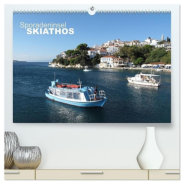 Sporadeninsel Skiathos (hochwertiger Premium Wandkalender 2024 DIN A2 quer), Kunstdruck in Hochglanz, Nicolas Pabst