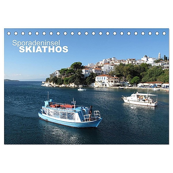 Sporadeninsel Skiathos (Tischkalender 2024 DIN A5 quer), CALVENDO Monatskalender, Nicolas Pabst