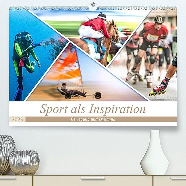 Sport als Inspiration (Premium, hochwertiger DIN A2 Wandkalender 2023, Kunstdruck in Hochglanz), Dieter Gödecke