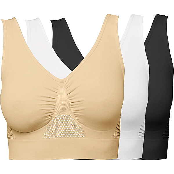 Smarttex Sport BH-Set Sporty, 3-teilig, klassik (Grösse: XL)