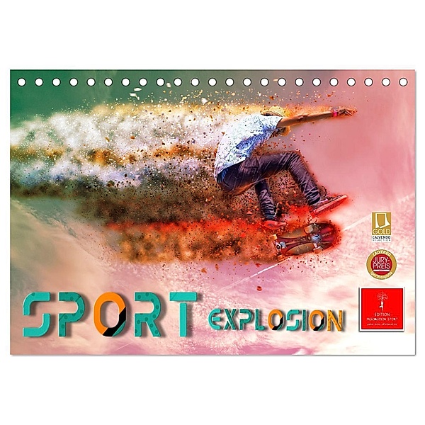 Sport Explosion (Tischkalender 2025 DIN A5 quer), CALVENDO Monatskalender, Calvendo, Peter Roder