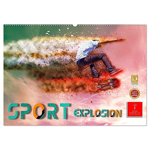 Sport Explosion (Wandkalender 2024 DIN A2 quer), CALVENDO Monatskalender, Peter Roder