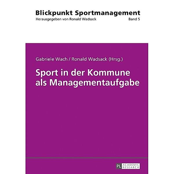 Sport in der Kommune als Managementaufgabe