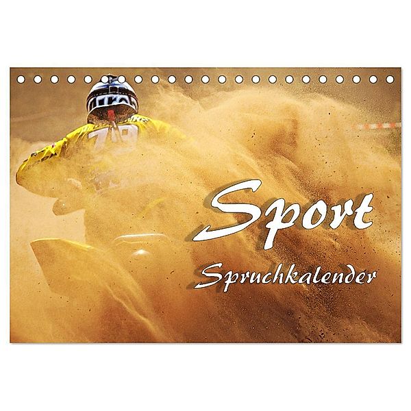 Sport Spruchkalender (Tischkalender 2024 DIN A5 quer), CALVENDO Monatskalender, Liselotte Brunner-Klaus