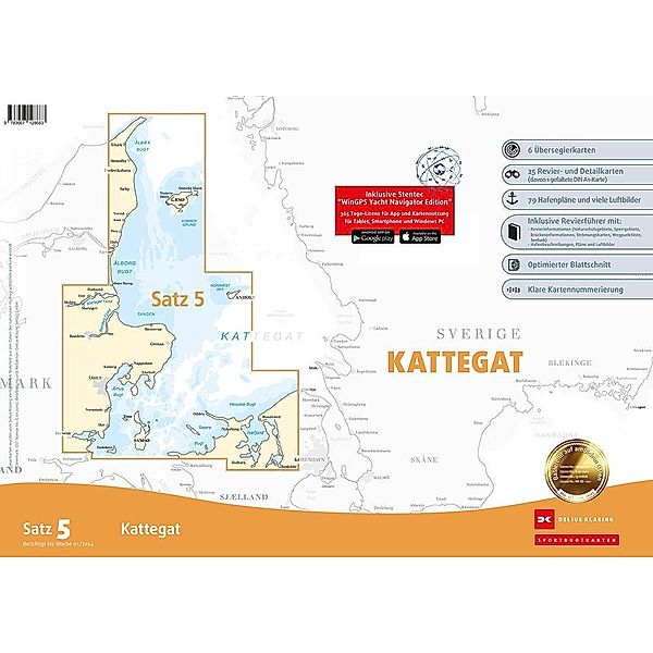 Sportbootkarten Satz 5: Kattegat (Ausgabe 2024)